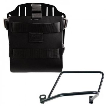 Aluminium-Taschenhalter mit verstellbarer Lederfront, Schnellkupplung und Rahmen