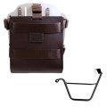 Aluminium-Taschenhalter mit verstellbarer Lederfront und Schnellkupplung + Triumph Street Scrambler 900 (ab 2026) Linker Rahmen