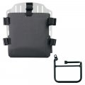 Aluminium-Taschenhalter mit verstellbarer Hypalon-Front und Schnellkupplung + BMW CE 02 Linkes Fahrgestell