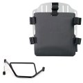 Aluminium-Taschenhalter mit verstellbarer Hypalon-Front und Schnellkupplung + BMW F450GS Rahmen rechts