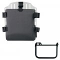 Aluminium-Taschenhalter mit verstellbarer Hypalon-Front und Schnellkupplung + BMW R12 Fahrgestell links
