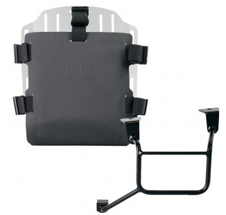 Aluminium-Taschenhalter mit verstellbarer Hypalon-Front und Schnellkupplung + Honda CRF1100L Africa Twin & Adventure Sports (ab 2024) Rahmen Links