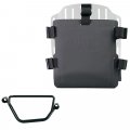 Aluminium-Taschenhalter mit verstellbarer Hypalon-Front und Schnellkupplung + Honda GB350S Rahmen Rechts