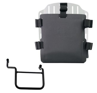 Aluminium-Taschenhalter mit verstellbarer Hypalon-Front und Schnellkupplung + Honda Transalp 750 (ab 2023) Rechter Rahmen