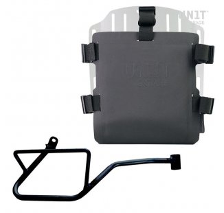 Aluminium-Taschenhalter mit verstellbarer Hypalon-Front und Schnellkupplung + Moto Guzzi V7 EURO5 PLUS (ab 2025) Rahmen Rechts