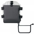 Aluminium-Taschenhalter mit verstellbarer Hypalon-Vorderseite und Schnellkupplung + Royal Enfield Guerrilla 450 linker Rahmen