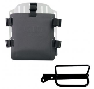 Aluminium-Taschenhalter mit verstellbarer Hypalon-Front und Schnellkupplung + Royal Enfield Hunter 350 Linker Rahmen