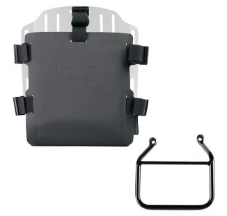 Aluminium-Taschenhalter mit verstellbarer Hypalon-Front und Schnellkupplung + Triumph Speed 400 & Scrambler 400 X Rahmen links