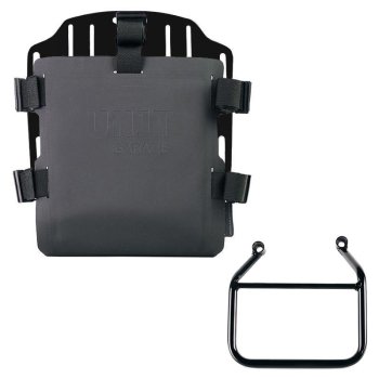 Aluminium-Taschenhalter mit verstellbarer Hypalon-Front und Schnellkupplung + Triumph Speed 400 & Scrambler 400 X Rahmen links