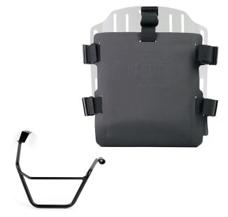 Aluminium-Taschenhalter mit verstellbarer Hypalon-Front und Schnellkupplung + Triumph Street Scrambler 900 (ab 2026) Rechter Rahmen