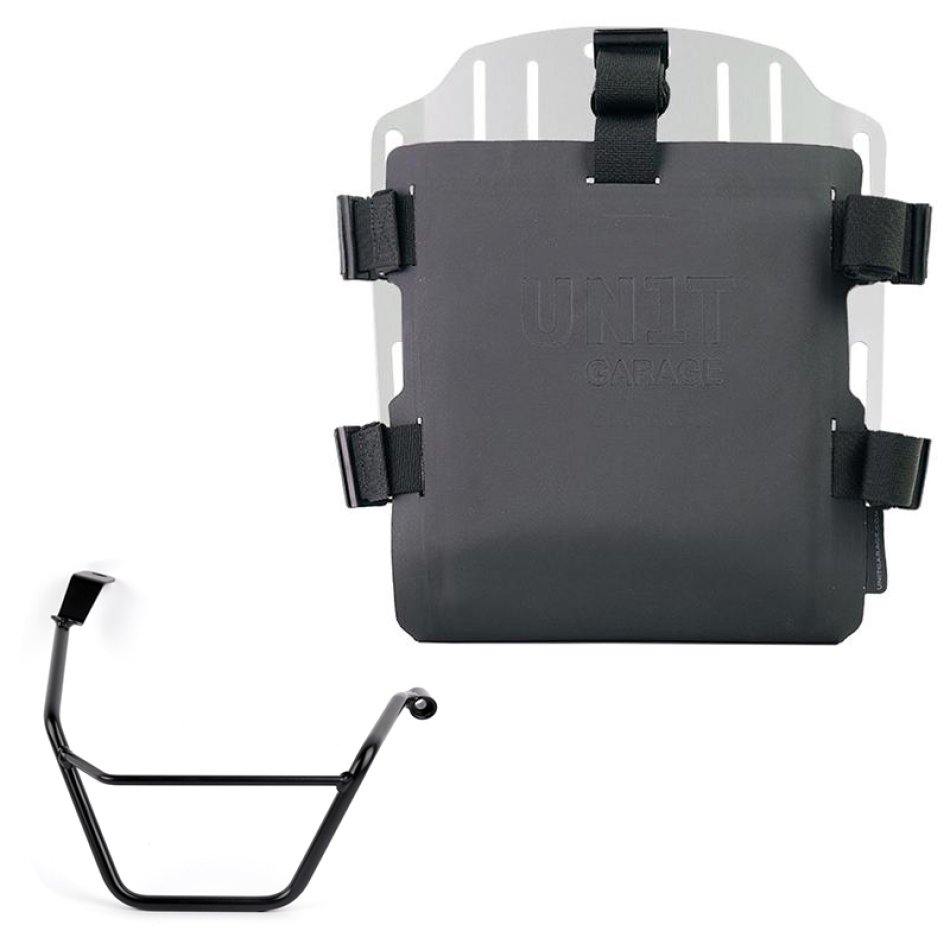 Aluminium-Taschenhalter mit verstellbarer Hypalon-Front und Schnellkupplung + Triumph Street Scrambler 900 (ab 2026) Rechter Rahmen