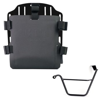 Aluminium-Taschenhalter mit verstellbarer Hypalon-Front und Schnellkupplung + Triumph Street Scrambler 900 (ab 2026) Linker Rahmen
