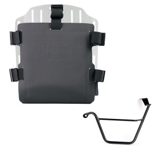 Aluminium-Taschenhalter mit verstellbarer Hypalon-Front und Schnellkupplung + Triumph Street Scrambler 900 (ab 2026) Linker Rahmen