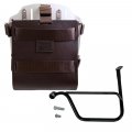 Taschenhalter aus Aluminium mit verstellbarer Lederfront, Schnellkupplung + Rahmen links Triumph Speed Twin 1200 & RS (2019-2024)