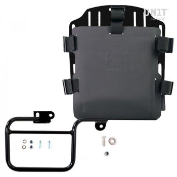 Taschenhalter aus Aluminium mit verstellbarer Front in Hypalon und Schnellkupplung + Rahmen (1983-1996)