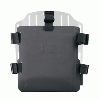 Aluminium-Taschenhalter mit verstellbarer Vorderseite in Hypalon und schneller Kupplung + Rahmen