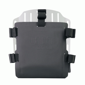 Aluminium-Taschenhalter mit verstellbarer Vorderseite in Hypalon und schneller Kupplung + Rahmen