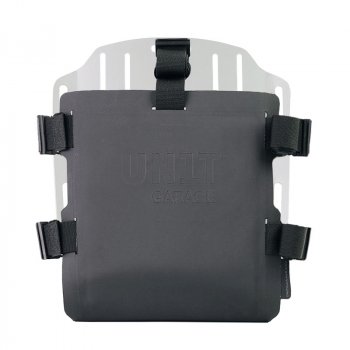 Aluminium-Taschenhalter mit verstellbarer Vorderseite in Hypalon und schneller Kupplung + Rahmen