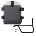 Aluminium-Taschenhalter mit verstellbarer Hypalon-Front und Schnellkupplung + Rahmen links Triumph Thruxton & Thruxton R 1200 (2016 Bis heute)