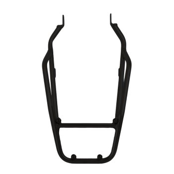 Schwarzer Gepäckträger mit Haltegriffen für den Beifahrer, passend Triumph Scrambler 1200 X & XE