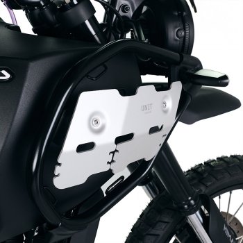 Seitenschutz aus silbernem Aluminium, Himalayan 450 (ab 2024)