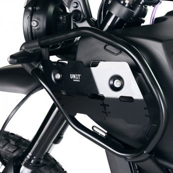 Schwarze Aluminium-Seitenschützer für Himalayan 450 (ab 2024)
