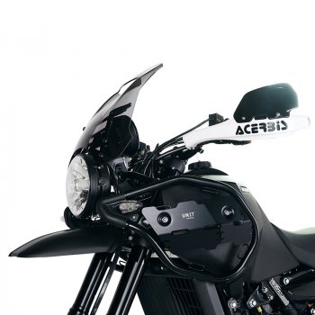 Schwarze Aluminium-Seitenschützer für Himalayan 450 (ab 2024)