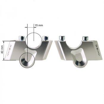 Nach hinten gerichtete und erhöhte Lenkererhöhung für BMW R1300GS und ADV