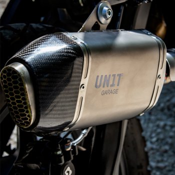 Unitgarage Auspuffanlage BMW F450GS