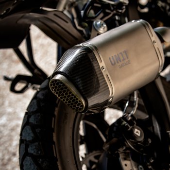 Unitgarage Auspuffanlage BMW F450GS