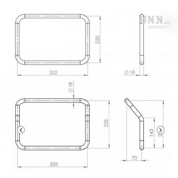 Taschenrahmen aus Aluminium R1200GS LC - R1250GS & ADV